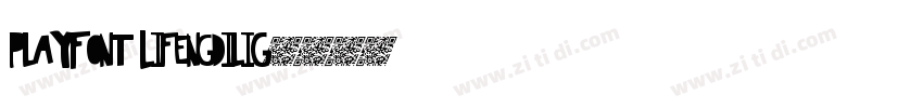 PlayFont LifengDiliG字体转换